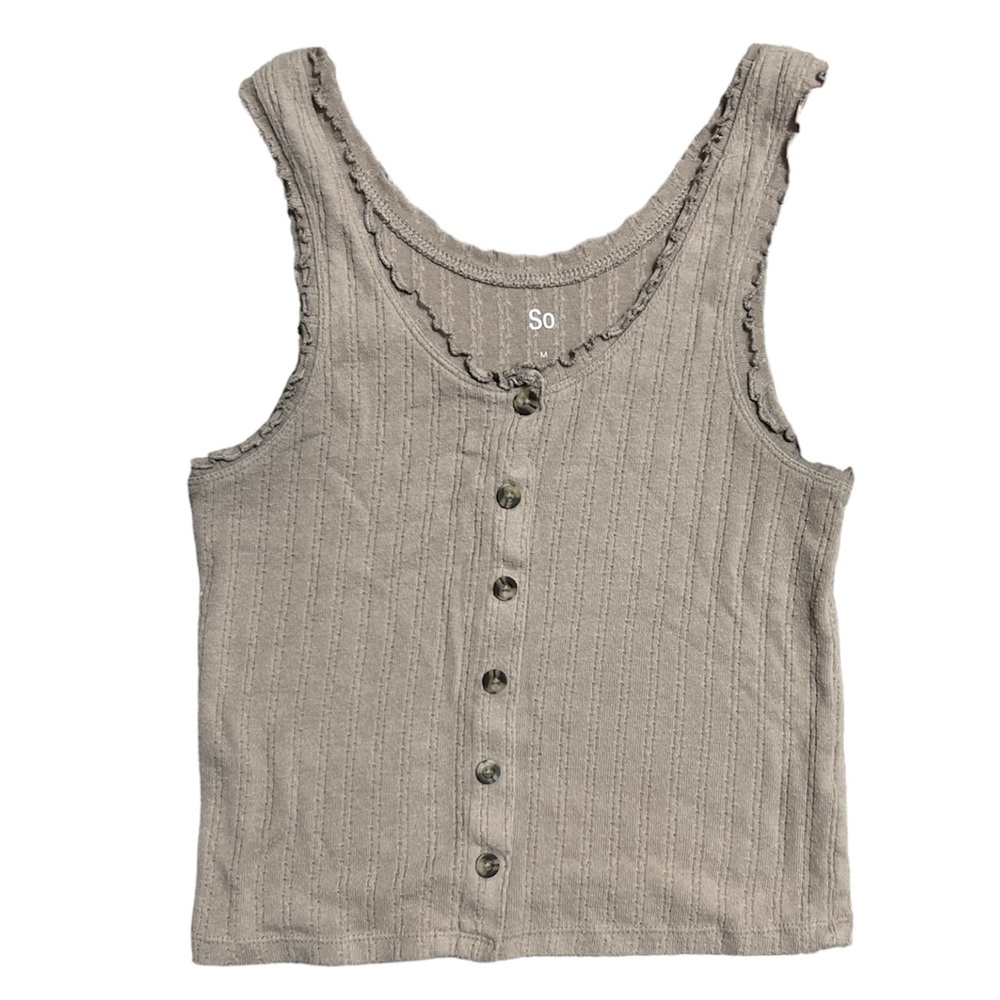 So Tank Top, Medium, tan color